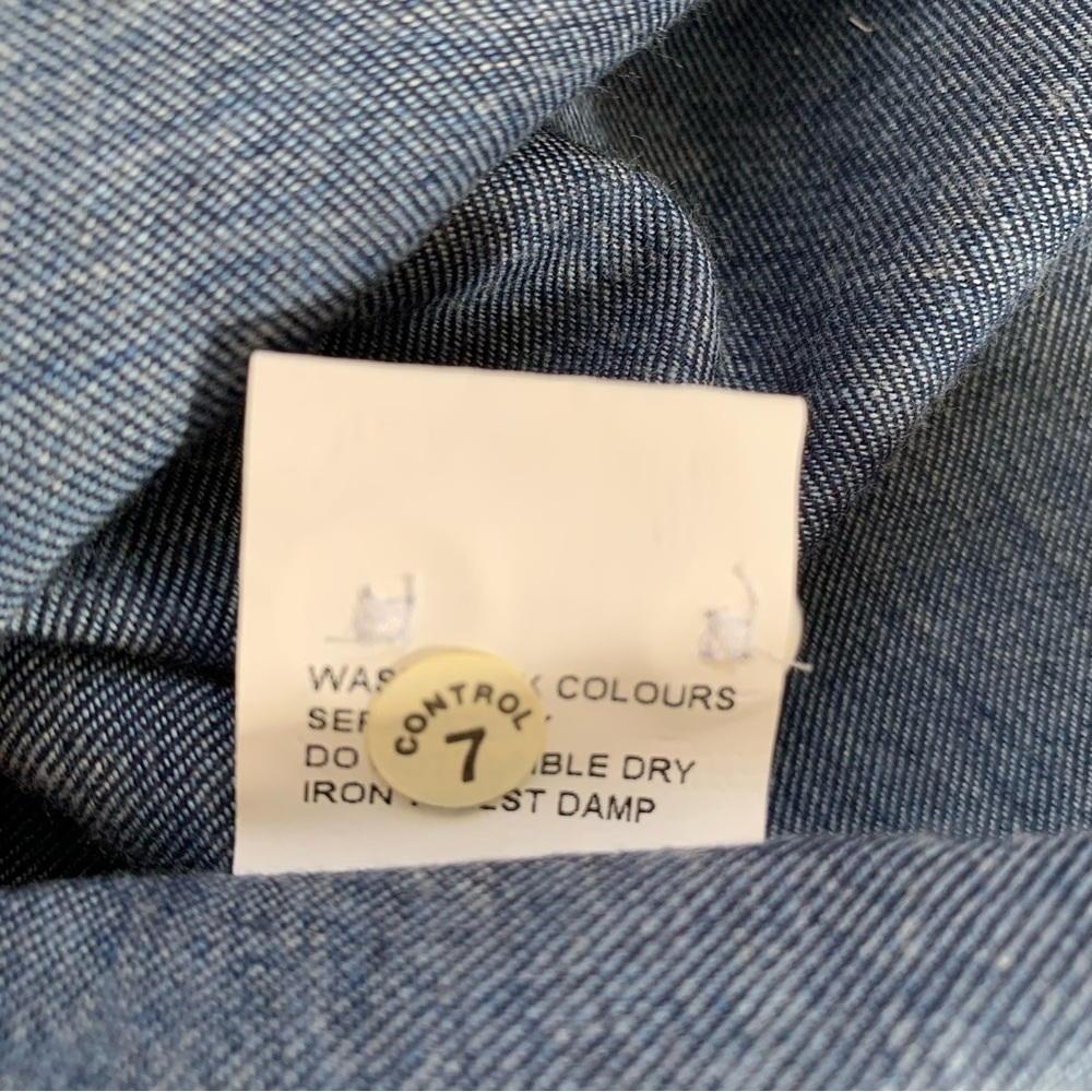 NWT Bernard Weatherill Denim Effect Cotton Shirt - Picture 14 of 16
